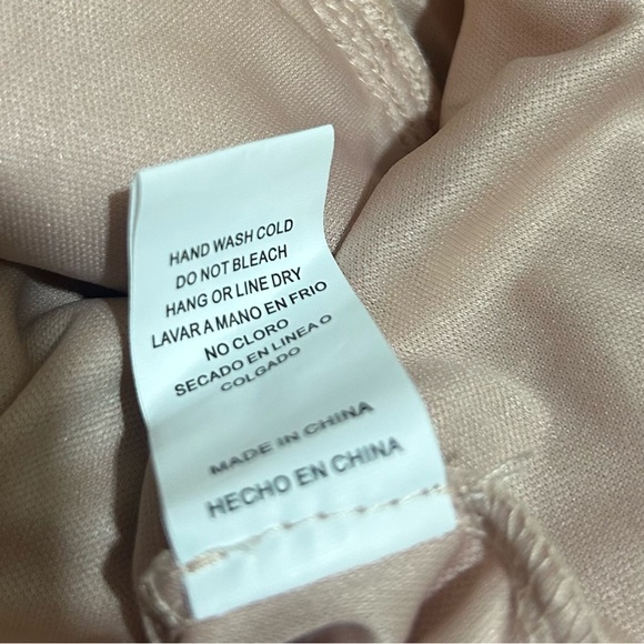 Maniju Dress Blush Embroidered Sequin Faux Wrap Fairycore Mini - Picture 9 of 9